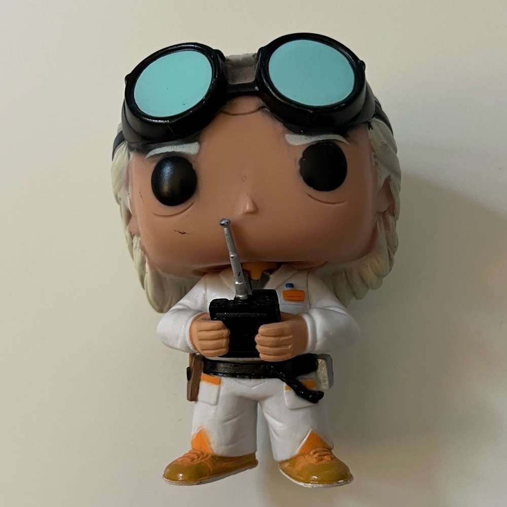 Back to the Future Doc Brown Funko Pop Out of Box
